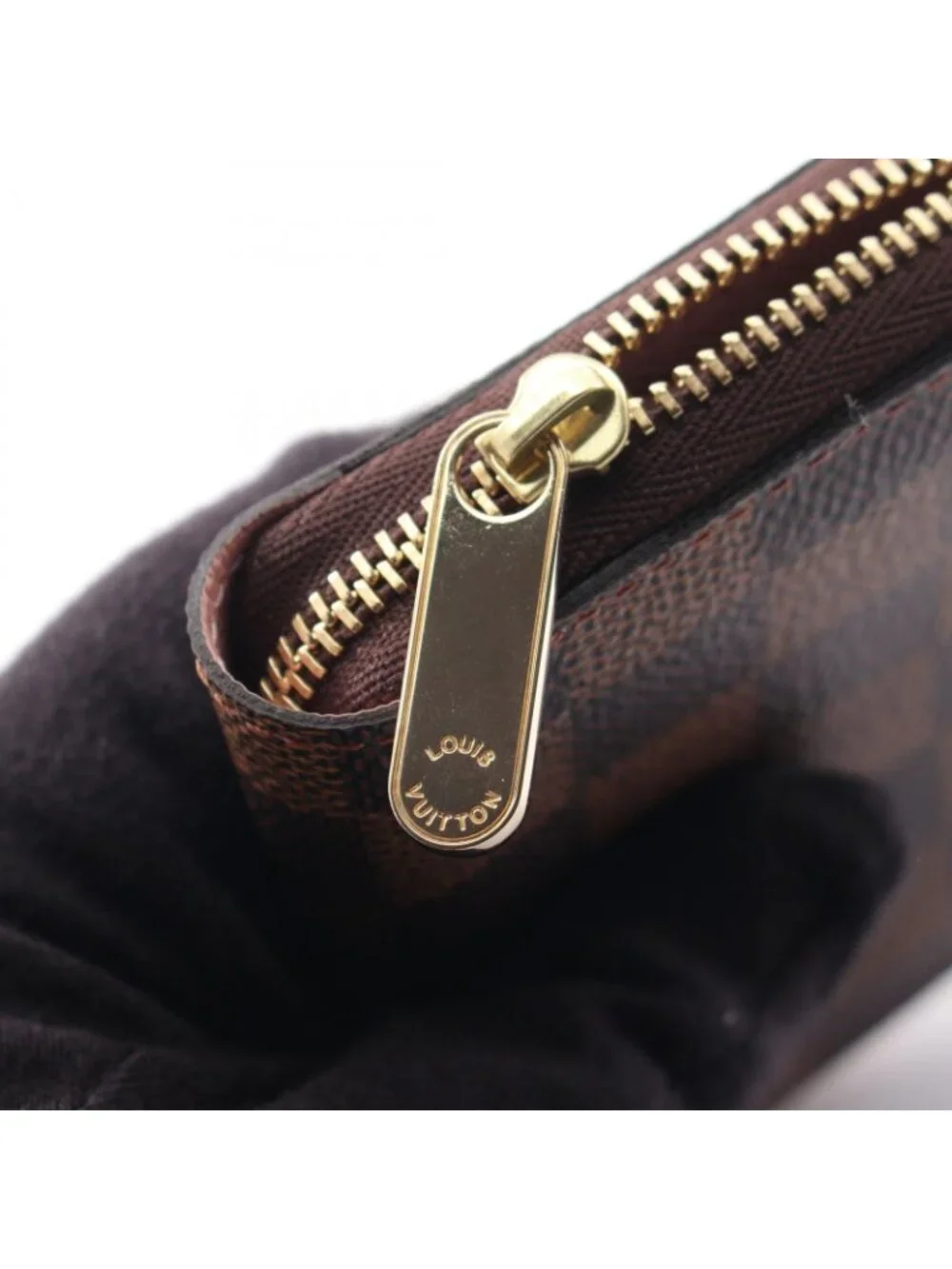 Louis Vuitton Coin Purse Zippy Damier Ebene Rose Ballerine